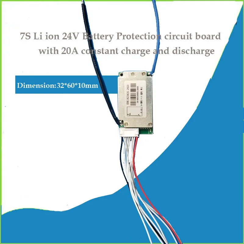 7S 24V Lithium ion Battery PCB with 20A constant charge and discharge current for electric bike BMS 29.4V
7S 24V Lithium ion Battery PCB with 20A constant charge and discharge current for electric bike BMS 29.4V