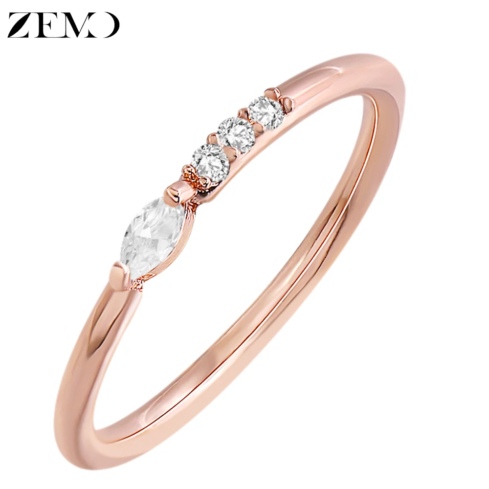 ZEMO AAA Cubic Zirconia Rose Gold Rings Women's Wedding Ring 2019 Fashion Jewelry for Girls Ladies Gifts Dropshipping
ZEMO AAA Cubic Zirconia Rose Gold Rings Women's Wedding Ring 2019 Fashion Jewelry for Girls Ladies Gifts Dropshipping