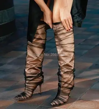 LOSLANDIFEN Celebrity Red Beige Knee High Boots Poitned Toe High Heels Clear Cover Embellished Sexy Tall Booties Fashion Runway
LOSLANDIFEN Celebrity Red Beige Knee High Boots Poitned Toe High Heels Clear Cover Embellished Sexy Tall Booties Fashion Runway