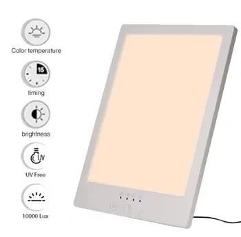EU Plug Touch Control LED Therapy Lamp SAD Phototherapy Lamp Stepless Dimming Happy Light SAD Lamp with Timing Function
EU Plug Touch Control LED Therapy Lamp SAD Phototherapy Lamp Stepless Dimming Happy Light SAD Lamp with Timing Function