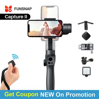 NEW Funsnap Capture 2 Three-axis Phone Handle Gimbal Stabilizer for Andriod IOS Smartphones Gopro 5/6/7 DJI Osmo Action Cameras
NEW Funsnap Capture 2 Three-axis Phone Handle Gimbal Stabilizer for Andriod IOS Smartphones Gopro 5/6/7 DJI Osmo Action Cameras