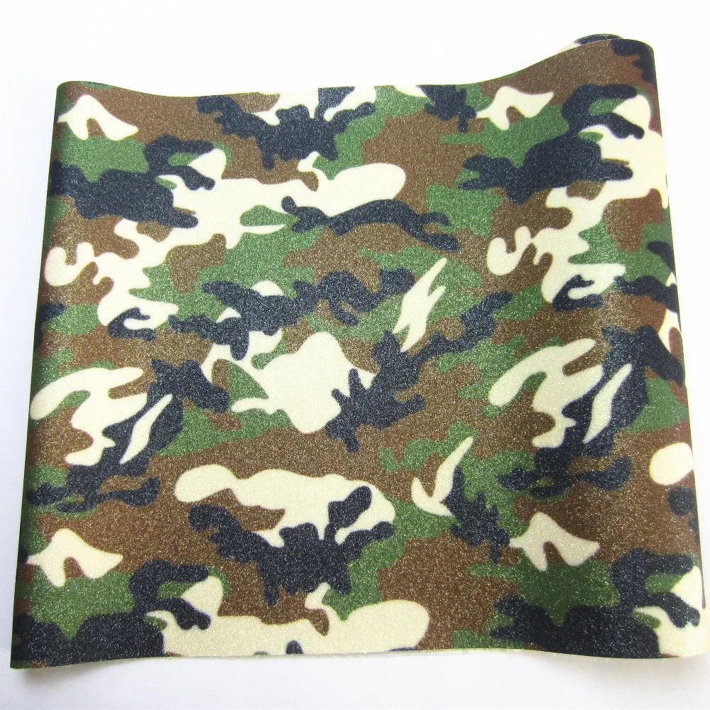 30cm x 134cm fine glitter leather fabric camouflage pattern for decoration DIY CN243
30cm x 134cm fine glitter leather fabric camouflage pattern for decoration DIY CN243