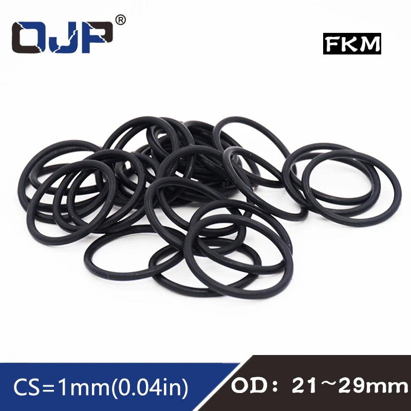 5PCS/lot Fluorine rubber Ring Black FKM O ring Seal 1mm Thickness OD21/22/23/25/26/27/28/29mm Rubber Seal Gasket Oil Washer
5PCS/lot Fluorine rubber Ring Black FKM O ring Seal 1mm Thickness OD21/22/23/25/26/27/28/29mm Rubber Seal Gasket Oil Washer