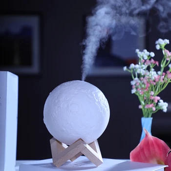 2 in 1 3D Moon Lamp With Air Humidifier Light Diffuser Aroma Essential Oil USB Humidificador Night Cool Mist Purifier Home Decor
2 in 1 3D Moon Lamp With Air Humidifier Light Diffuser Aroma Essential Oil USB Humidificador Night Cool Mist Purifier Home Decor
