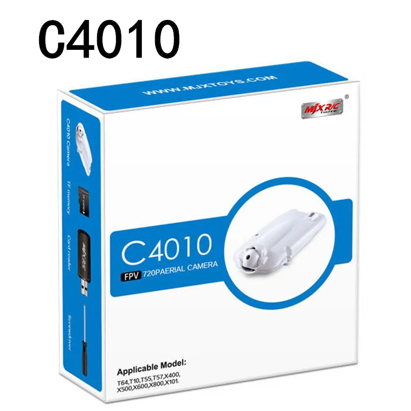 C4010 FPV WIFI CAMERA 720P Real Time aerial camera for MJX X400 X600 X800 X101 Quadcopter RC Helicopter Drone VS C4005 C4008
C4010 FPV WIFI CAMERA 720P Real Time aerial camera for MJX X400 X600 X800 X101 Quadcopter RC Helicopter Drone VS C4005 C4008