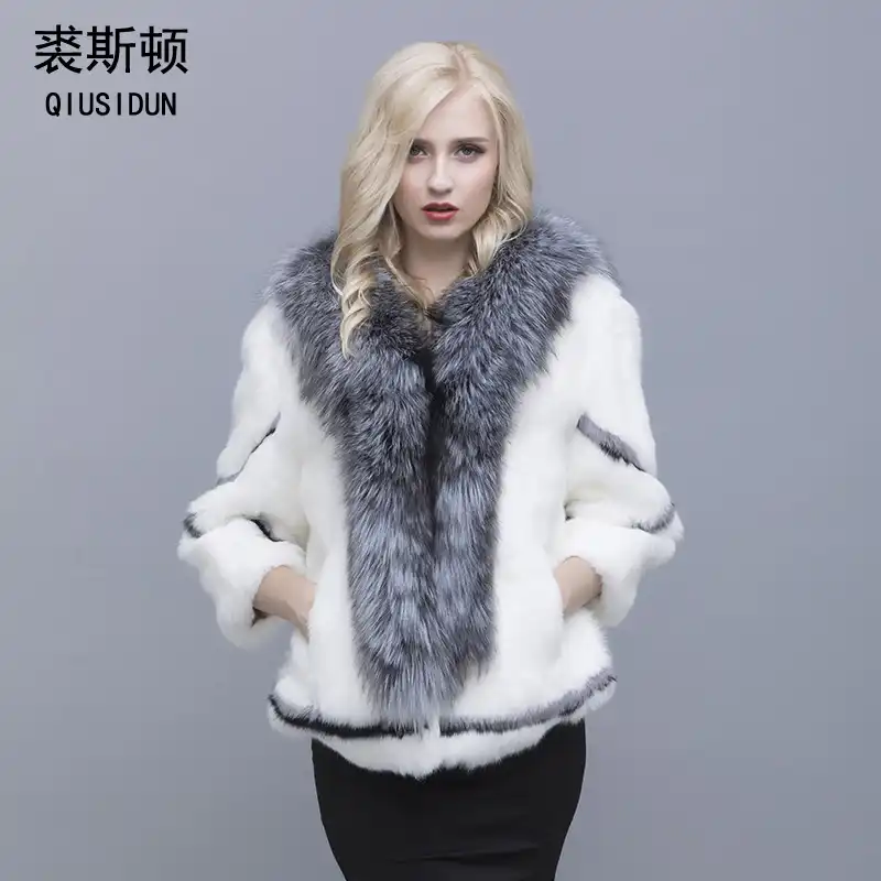 rabbit fur collar