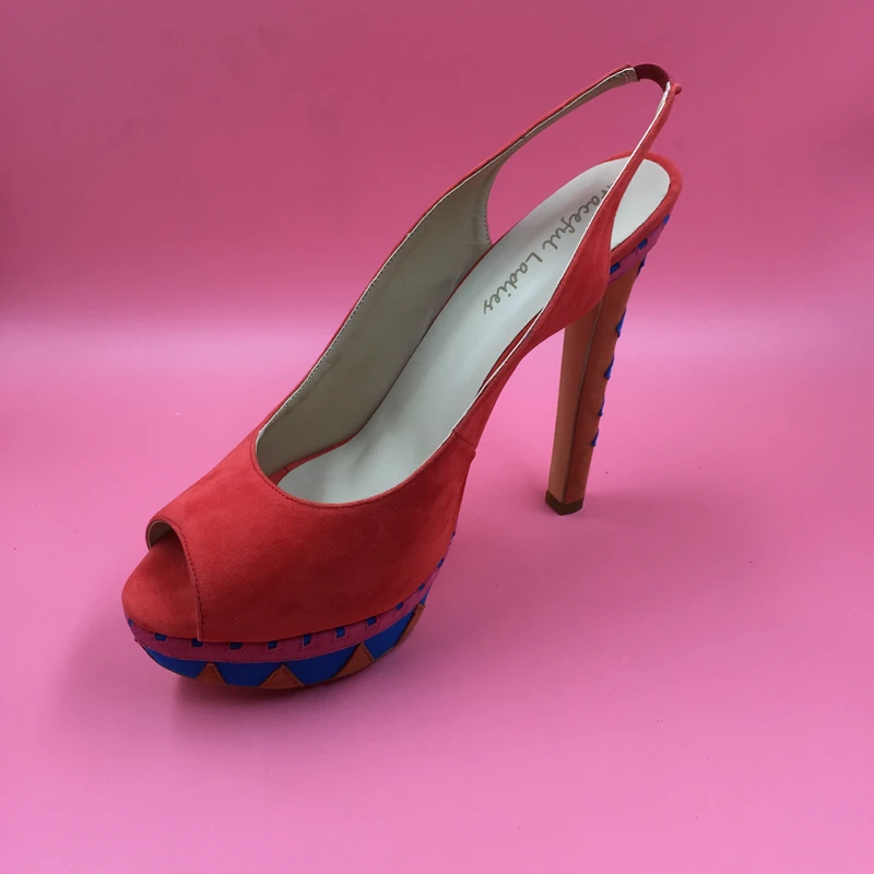 Orange Red Suede Women Pumps Ankle Strap Slingbacks High Heels Shoes Summer Ladies Shoes Pump Shoes Stilettos Size US7
Orange Red Suede Women Pumps Ankle Strap Slingbacks High Heels Shoes Summer Ladies Shoes Pump Shoes Stilettos Size US7