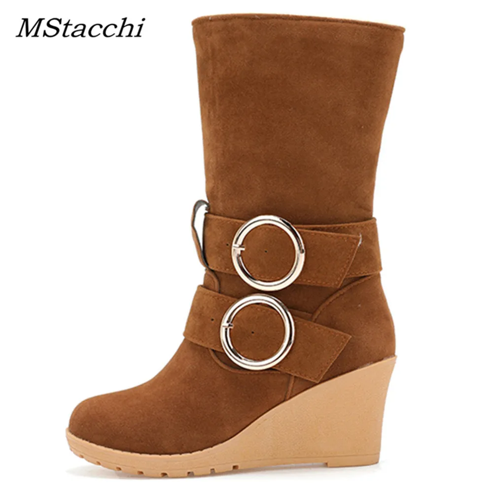 Mstacchi Warm Plush Buckle Women Sonw Boots Platform Women Boots Wedges HIgh Heels Shoes Woman Big Size 34-43 zapatos de mujer
Mstacchi Warm Plush Buckle Women Sonw Boots Platform Women Boots Wedges HIgh Heels Shoes Woman Big Size 34-43 zapatos de mujer