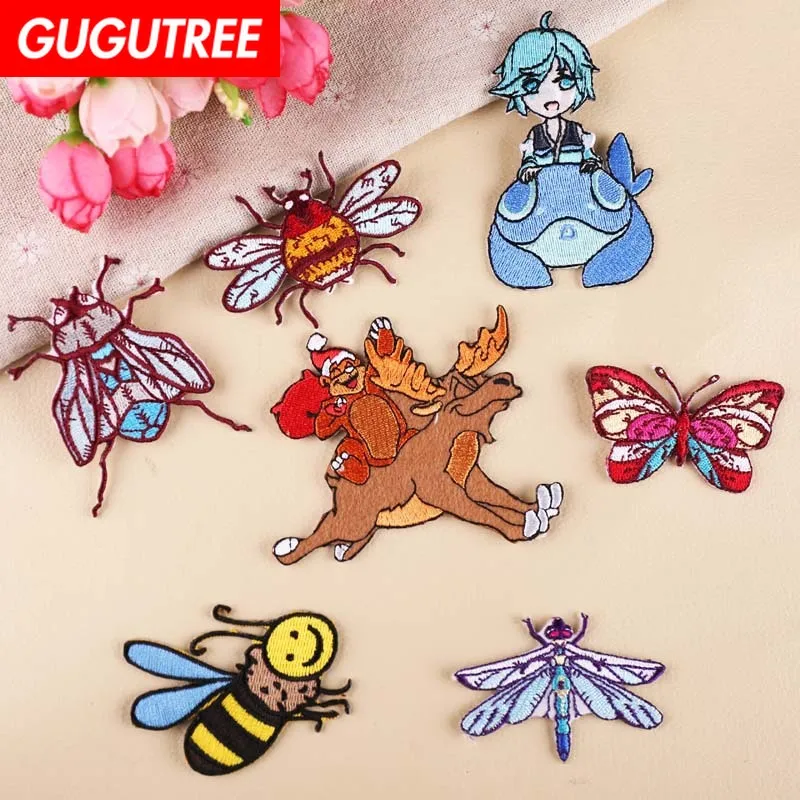 GUGUTREE embroidery bee buttlefly patches dragonfly animal patches badges applique patches for clothing YX-253
GUGUTREE embroidery bee buttlefly patches dragonfly animal patches badges applique patches for clothing YX-253