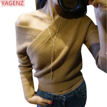 YAGENZ Off Shoulder Sweaters Women 2018 Knit Tops Spring Short Sweaters Autumn Knit Sweater Coat Female Wild Pullover Sweater800
YAGENZ Off Shoulder Sweaters Women 2018 Knit Tops Spring Short Sweaters Autumn Knit Sweater Coat Female Wild Pullover Sweater800
