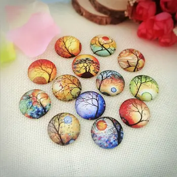 100pcs 18/20/25mm Abstract Tree Round Glass Cabochon Domes Flat back Glass beads Jewelry Finding Cameo Pendant Settings
100pcs 18/20/25mm Abstract Tree Round Glass Cabochon Domes Flat back Glass beads Jewelry Finding Cameo Pendant Settings