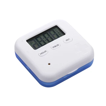 Digital Timer Pill Box 4 Compartments Pill Case Planner with 5 Time Reminder Timer Countdown and Time Display (Blue)
Digital Timer Pill Box 4 Compartments Pill Case Planner with 5 Time Reminder Timer Countdown and Time Display (Blue)