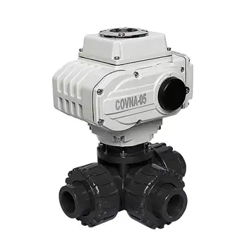 PVC 1 inch Motorized 3 Ways Ball Valve Modulating Type 4-20mA Double Union DN25 Plastic Electric Ball Valve
PVC 1 inch Motorized 3 Ways Ball Valve Modulating Type 4-20mA Double Union DN25 Plastic Electric Ball Valve