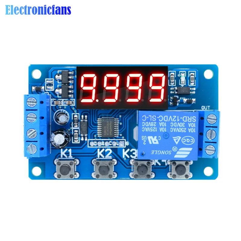 Time Relay Adjustable Time Delay Relay Module LED Digital Timming Relay Timer Delay Trigger Switch DC 10A 5V 12V 24V for Motor 
Time Relay Adjustable Time Delay Relay Module LED Digital Timming Relay Timer Delay Trigger Switch DC 10A 5V 12V 24V for Motor