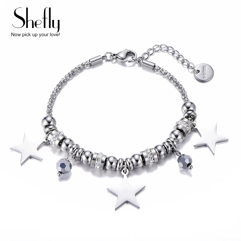 New Bohemian Stainless Steel Star Heart Butterfly Charm Bracelets for Women Fashion Popcorn Chain Jewelry Gift Pulseira Feminina
New Bohemian Stainless Steel Star Heart Butterfly Charm Bracelets for Women Fashion Popcorn Chain Jewelry Gift Pulseira Feminina