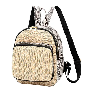 Maison Fabre Women Ladies Fashion Patchwork Straw Shoulder Backpack Casual Bags women backpack 2019 fashion DROPSHIP 718
Maison Fabre Women Ladies Fashion Patchwork Straw Shoulder Backpack Casual Bags women backpack 2019 fashion DROPSHIP 718
