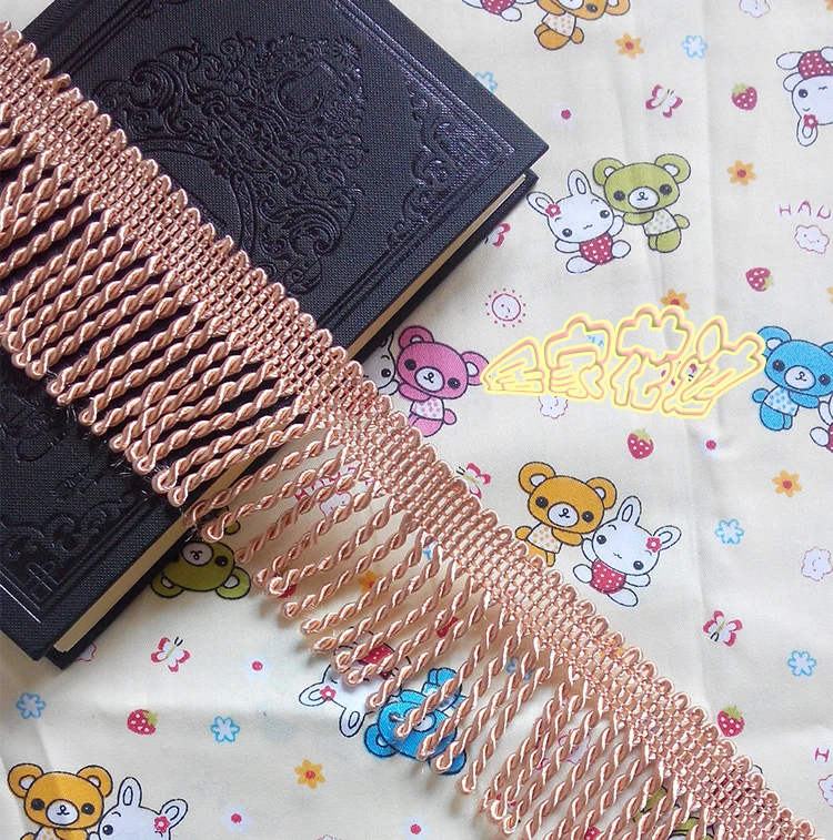 12Yard/lot lace trim decoration diy clothes accessories Curtain gold laciness tassel rope traceries accessories fabric 6cm wide
12Yard/lot lace trim decoration diy clothes accessories Curtain gold laciness tassel rope traceries accessories fabric 6cm wide