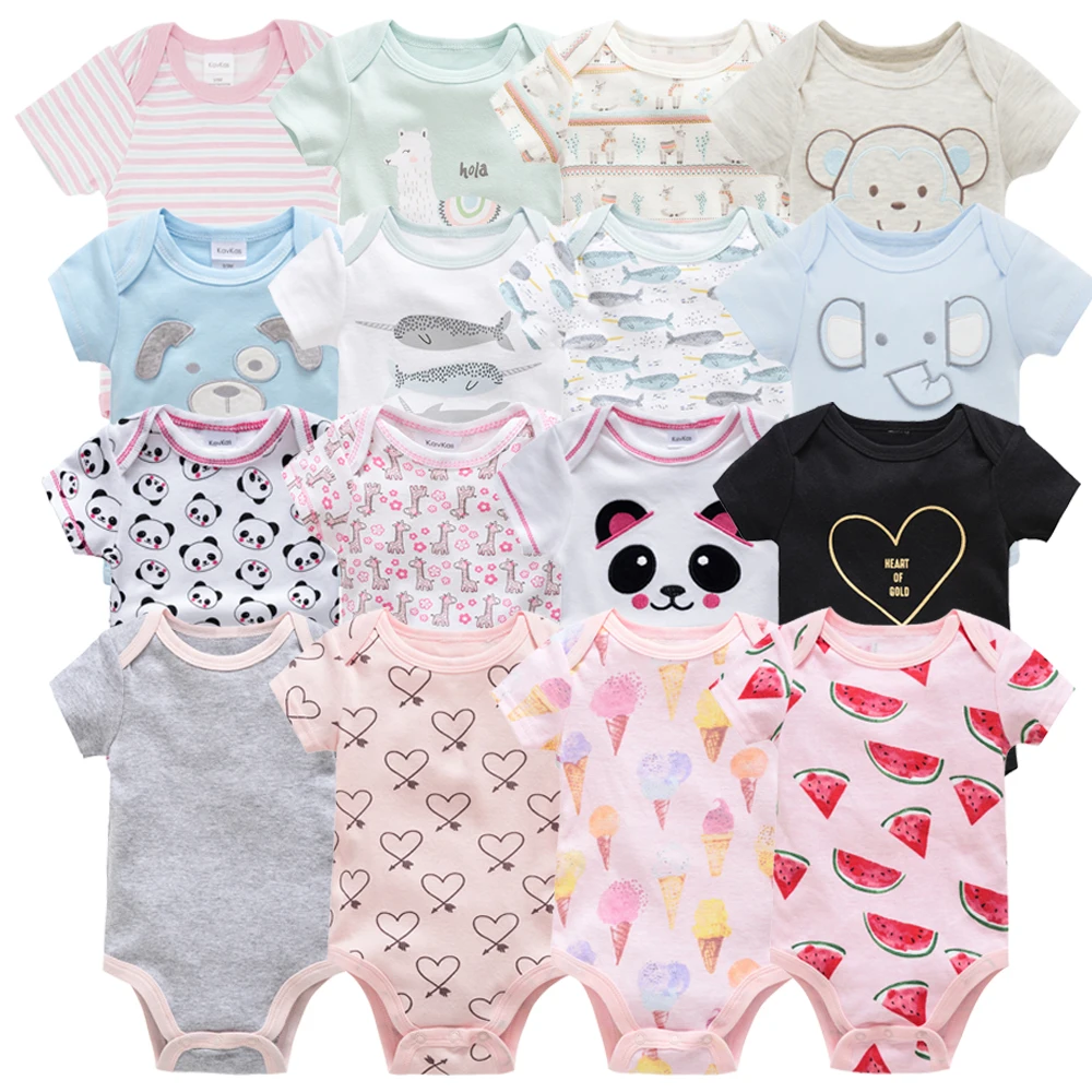 8PCS/lot Baby Girl Romper Cotton Short Sleeve Fashion Summer Cute Cartoon Boy Clothes Roupa de bebe O-Neck Kids Unisex Jumpsuits
8PCS/lot Baby Girl Romper Cotton Short Sleeve Fashion Summer Cute Cartoon Boy Clothes Roupa de bebe O-Neck Kids Unisex Jumpsuits
