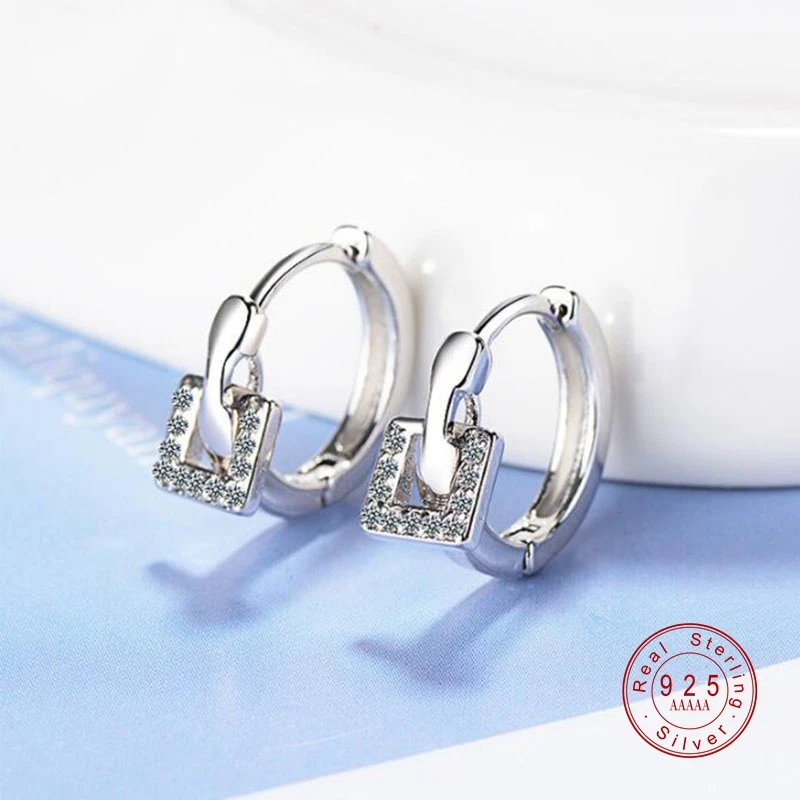 2019 New 100% 925 Sterling Silver Earrings For Women Accessories Fashion Zircon Square Girl Earrings Jewelry Charm Lover Gifts
2019 New 100% 925 Sterling Silver Earrings For Women Accessories Fashion Zircon Square Girl Earrings Jewelry Charm Lover Gifts