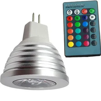 7W MR16 RGB LED Bulb 16 Color Changeable Stage Lights RGB Spotlight AC85-265v for Party Holiday Christmas Decoration IR Remote
7W MR16 RGB LED Bulb 16 Color Changeable Stage Lights RGB Spotlight AC85-265v for Party Holiday Christmas Decoration IR Remote