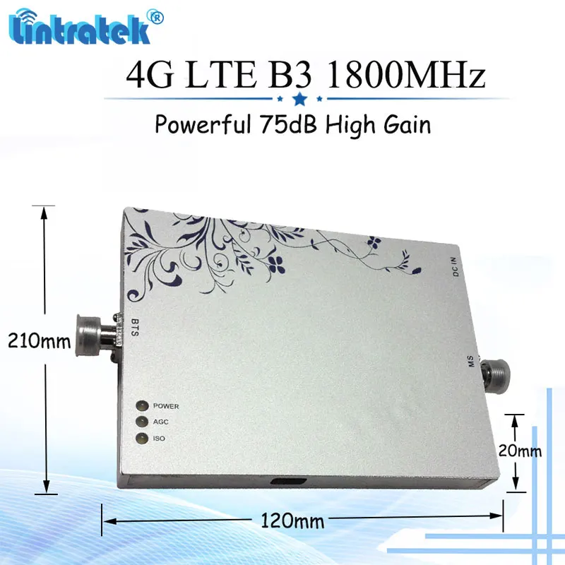 Lintratek 4G LTE 1800 Celullar Booster B3 Cell Phone Signal 75dB High Gain 1800MHz 3G Repetidor Signal Repeater Amplifier #7-1
Lintratek 4G LTE 1800 Celullar Booster B3 Cell Phone Signal 75dB High Gain 1800MHz 3G Repetidor Signal Repeater Amplifier #7-1