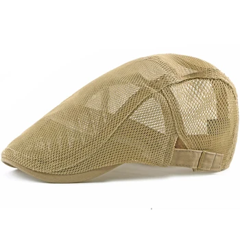HT2215 Beret Spring Summer Men Women Cap Adjustable Newsboy Ivy Flat Cap Breathable Mesh Cap for Men Women Solid Plain Beret Cap
HT2215 Beret Spring Summer Men Women Cap Adjustable Newsboy Ivy Flat Cap Breathable Mesh Cap for Men Women Solid Plain Beret Cap