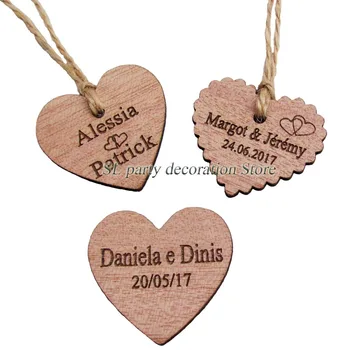 30/50/100pcs Personalized Engraved Wedding Name and Date Wooden Heart Tag Gift Favor Tag Bridal Shower Tag invitation tags
30/50/100pcs Personalized Engraved Wedding Name and Date Wooden Heart Tag Gift Favor Tag Bridal Shower Tag invitation tags