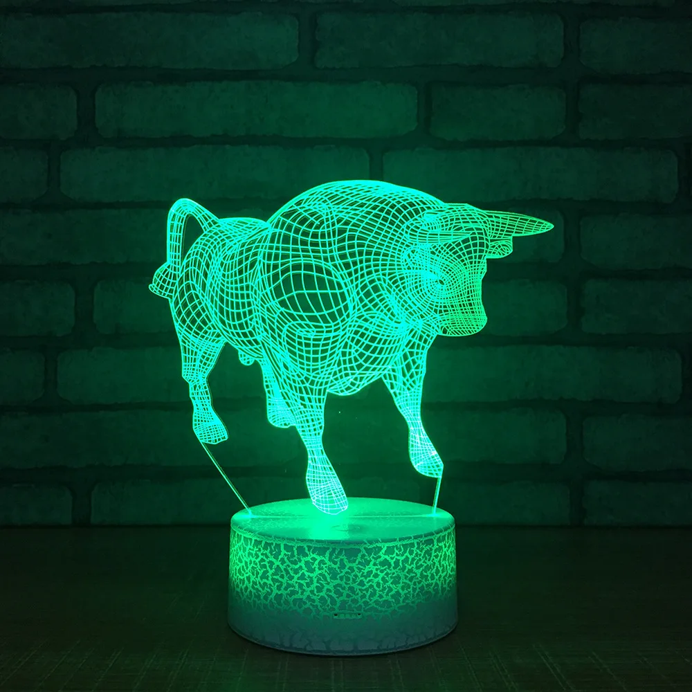 2018 New Bull 3d Lamp Colorful Remote Control Touch Crack Led 3d Light Fixtures Creative Gift Night Light
2018 New Bull 3d Lamp Colorful Remote Control Touch Crack Led 3d Light Fixtures Creative Gift Night Light