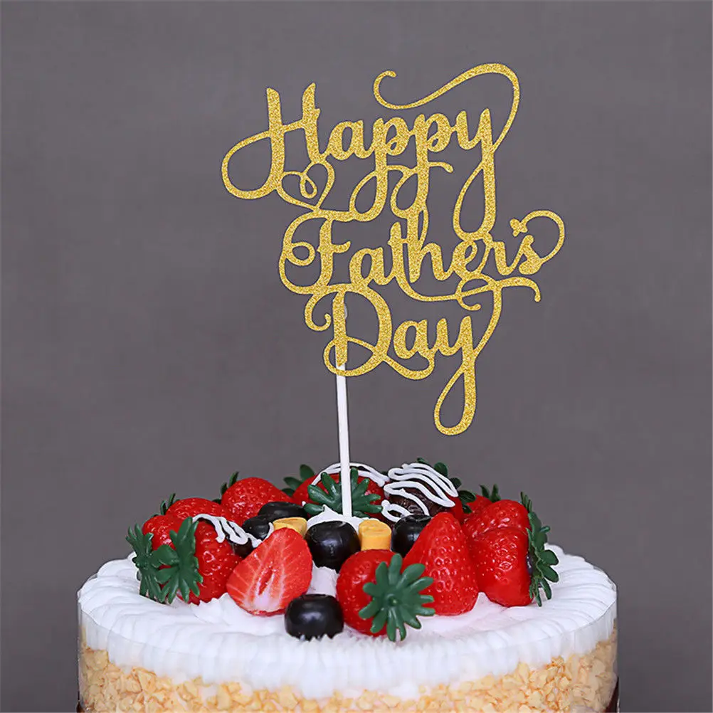 1PCS Gold Glitter Happy Father 's Day Cake Toppers Cupcake Party Cake Decoration Supplies Cake Toppers Thanksgiving Gifts
1PCS Gold Glitter Happy Father 's Day Cake Toppers Cupcake Party Cake Decoration Supplies Cake Toppers Thanksgiving Gifts