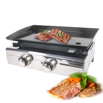 ITOP LPG Gas BBQ Grill 2 Burners Gas Griddle Plancha Stainless Steel Iron Non-stick Body Outdoor Grill Camping Courtyard Tools
ITOP LPG Gas BBQ Grill 2 Burners Gas Griddle Plancha Stainless Steel Iron Non-stick Body Outdoor Grill Camping Courtyard Tools