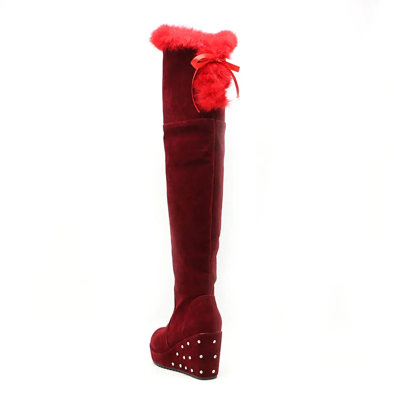 RizaBina Women Fashion Stiletto Over Knee Boots Side Zip