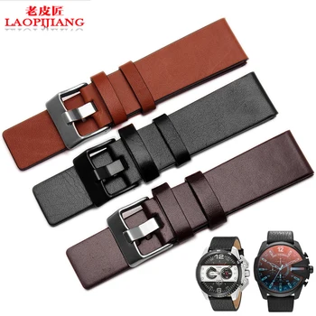 

New High quality leather watchband 22mm 24mm 26mm 28mm 30mm for Diesel DZ7257 DZ4318 DZ7313 DZ7322 DZ7257 watch strap bracelet