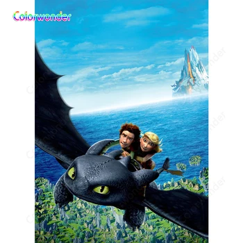 Fairy Tale World Photography Background Black Dragon with His Master Hickup 5x7ft Blue Sky with Ocean Backdrops for Birthday
Fairy Tale World Photography Background Black Dragon with His Master Hickup 5x7ft Blue Sky with Ocean Backdrops for Birthday