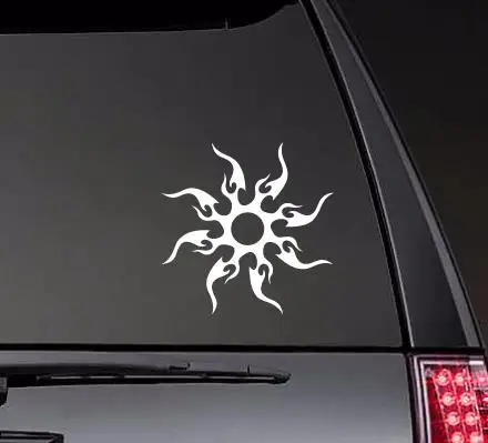 Довольно Tribal Sun наклейки на кузов автомобиля Наклейка на окно или дверь Забавный высокое качество водонепроницаемый ZP188
Довольно Tribal Sun наклейки на кузов автомобиля Наклейка на окно или дверь Забавный высокое качество водонепроницаемый ZP188