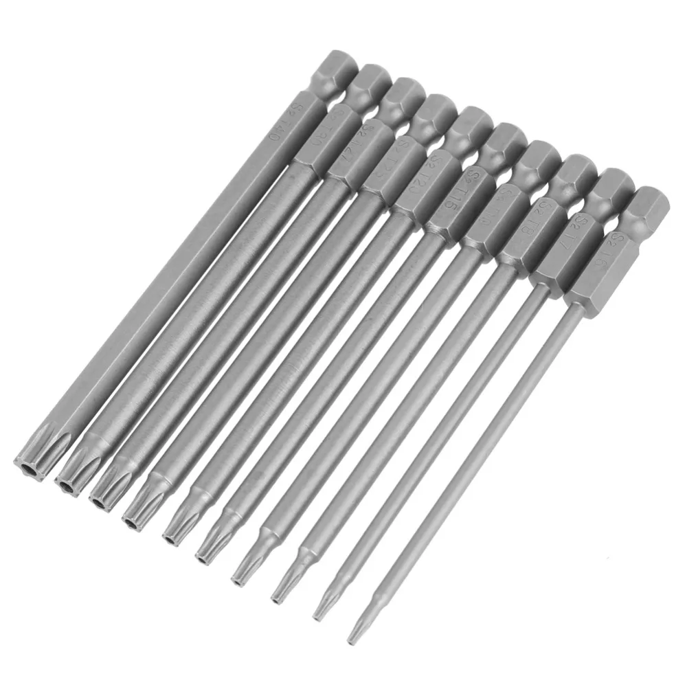 10Pcs/Set 100mm 1/4 Inch Hex Shank Screwdriver Bits S2 Steel Star Head Drill Screwdriver BST Bit Set High Precision Hand Tools
10Pcs/Set 100mm 1/4 Inch Hex Shank Screwdriver Bits S2 Steel Star Head Drill Screwdriver BST Bit Set High Precision Hand Tools