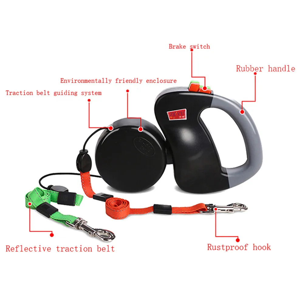 Automatic Double Head Retractable Traction Rope