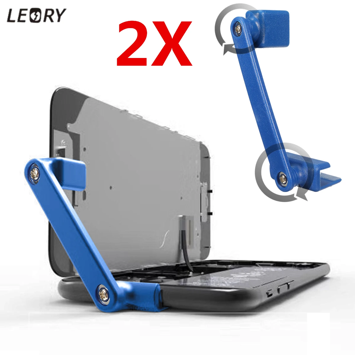 LEORY 2Pcs Adjustable 360 Rotation Universal Mobile Phone Repair Stand Holder LCD Screen Fixture Clamp Clip Tool For ipads
LEORY 2Pcs Adjustable 360 Rotation Universal Mobile Phone Repair Stand Holder LCD Screen Fixture Clamp Clip Tool For ipads