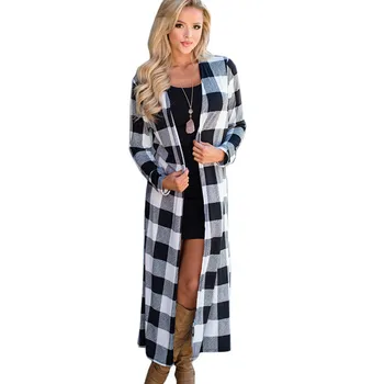 Summer Autumn Plaid Long Cardigan 2020 Womens Casual Long Sleeve Cardigan Fashion Patchwork Color Block Slim Ladies Outerwear 
Summer Autumn Plaid Long Cardigan 2020 Womens Casual Long Sleeve Cardigan Fashion Patchwork Color Block Slim Ladies Outerwear