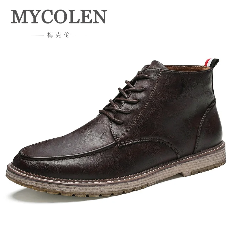 MYCOLEN Brand Men'S Boots Leather Spring/Autumn Shoes Luxury Designer Motorcycle Mens Ankle Boot Men Shoe Chaussure Homme
MYCOLEN Brand Men'S Boots Leather Spring/Autumn Shoes Luxury Designer Motorcycle Mens Ankle Boot Men Shoe Chaussure Homme