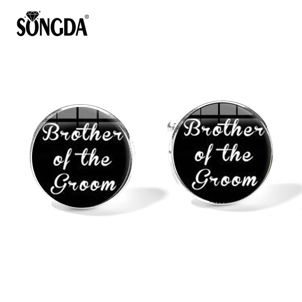 SONGDA Groommen Gift Father&Brother of Groom&Bride Best Man Custom Wedding Date Cufflinks Handmade Glass Cabochon Dome CuffLinks
SONGDA Groommen Gift Father&Brother of Groom&Bride Best Man Custom Wedding Date Cufflinks Handmade Glass Cabochon Dome CuffLinks