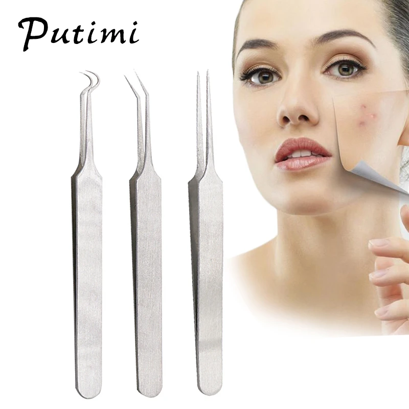 Putimi 3Types Acne Needle Tweezers Blackheads Pimples Removal Comdone Extractor Face Care Tool Spot Whitehead Acne Extractor
Putimi 3Types Acne Needle Tweezers Blackheads Pimples Removal Comdone Extractor Face Care Tool Spot Whitehead Acne Extractor