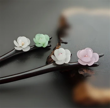Ebony Hair Stick Fresh Water Pearl Azure Stone Flower Sticks Hair Pin Chinese Jewelry Vintage Wooden Hair Accessories WIGO0793
Ebony Hair Stick Fresh Water Pearl Azure Stone Flower Sticks Hair Pin Chinese Jewelry Vintage Wooden Hair Accessories WIGO0793