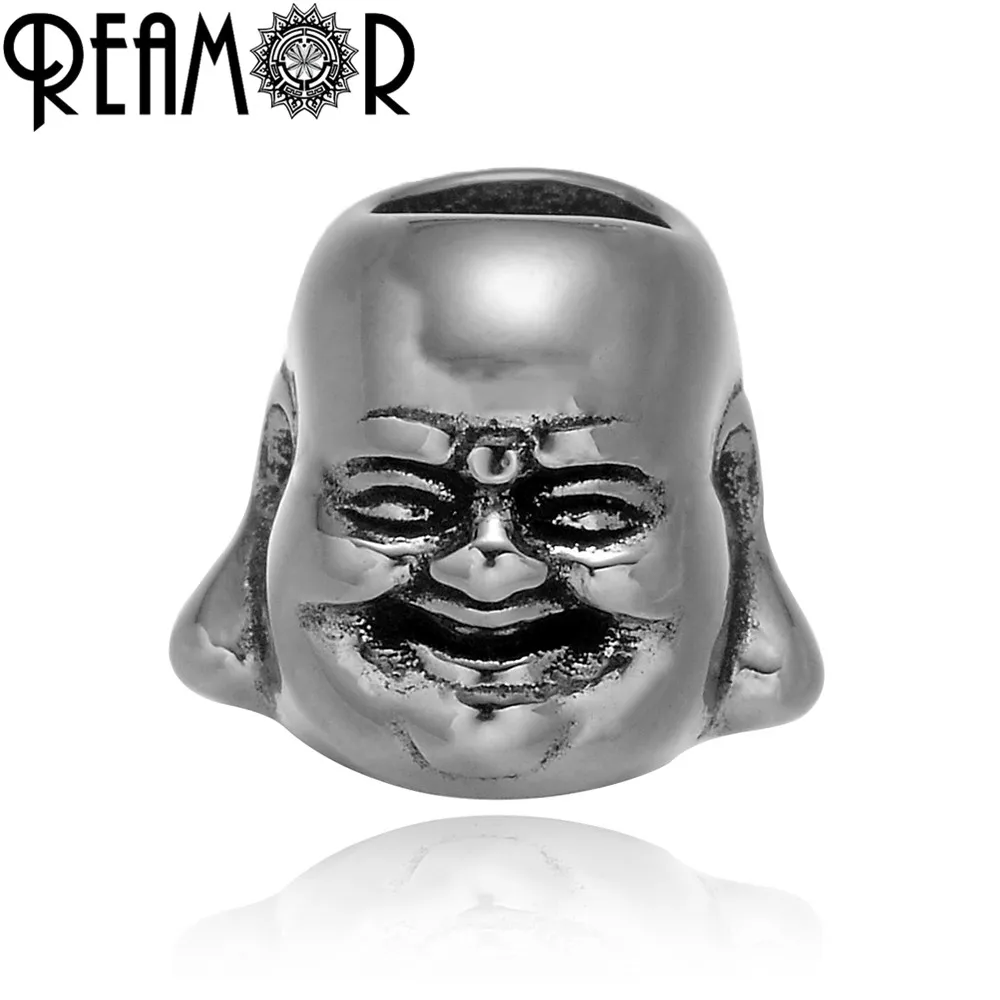 REAMOR 316l Stainless Steel Smile Buddha Beads Charms Spacer Beads DIY Beaded Bracelet Accessories For Jewelry Making Wholesale
REAMOR 316l Stainless Steel Smile Buddha Beads Charms Spacer Beads DIY Beaded Bracelet Accessories For Jewelry Making Wholesale