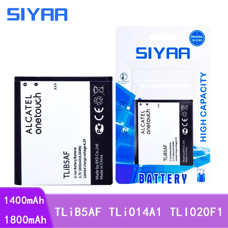 SIYAA Original Phone Battery TLiB5AF TLi014A1 TLI020F1 For Alcatel One Touch Pop C5 OT 5036 5036D 5037 5042D C7 7040 Fire 4012
SIYAA Original Phone Battery TLiB5AF TLi014A1 TLI020F1 For Alcatel One Touch Pop C5 OT 5036 5036D 5037 5042D C7 7040 Fire 4012