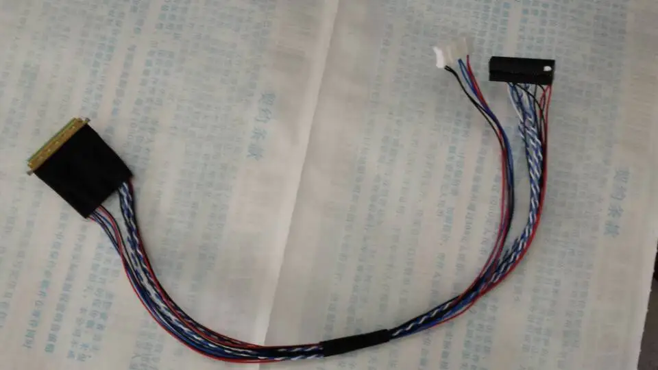 Интерфейсный кабель для ЖК-экрана 40pin lvds с ЖК-экраном в виде ЖК-дисплея форме