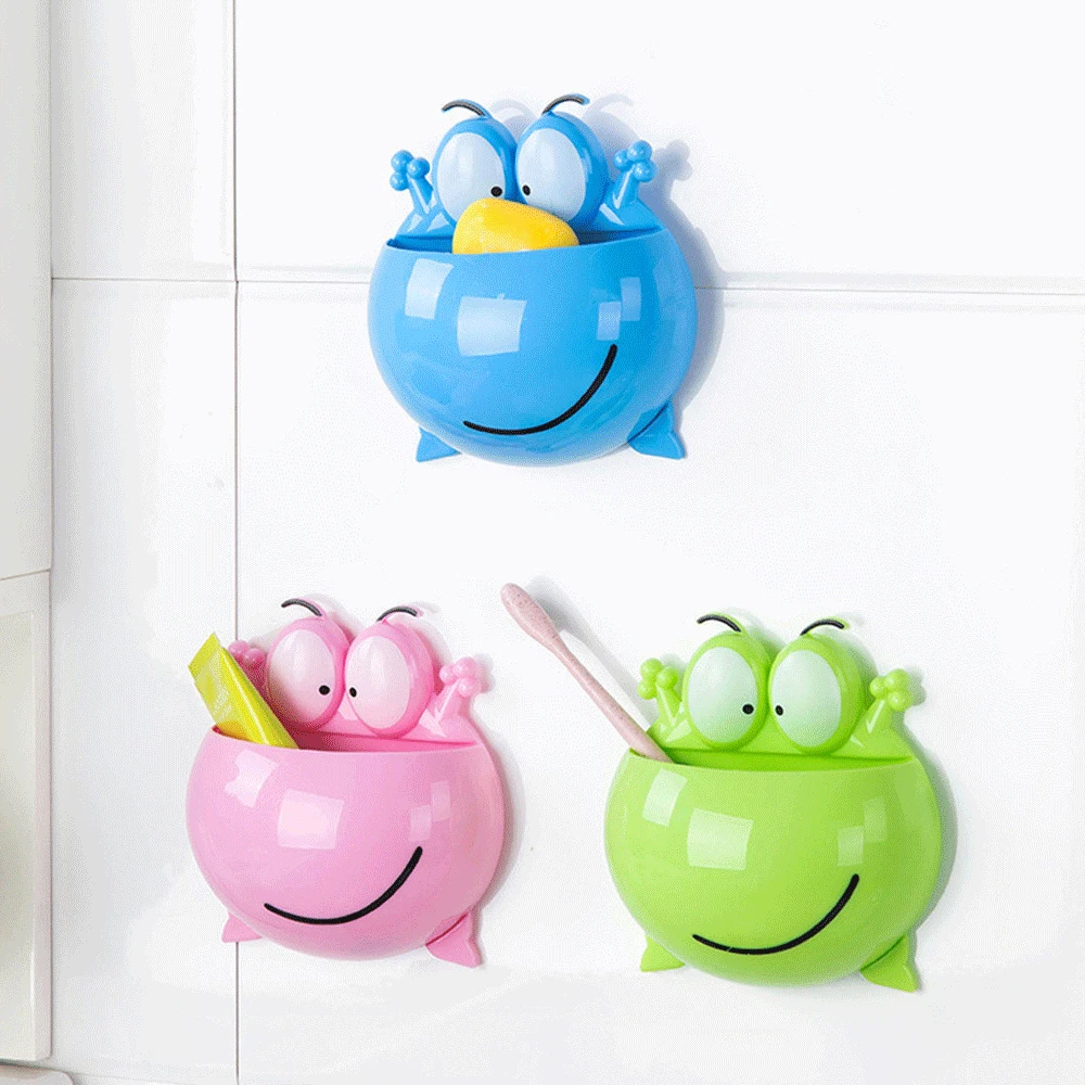Cute Cartoon Frog Model Toothbrush Toothpaste Holder Suction Bathroom Plastic Toothbrush Holder Home Bathroom Tool Suction Hooks
Cute Cartoon Frog Model Toothbrush Toothpaste Holder Suction Bathroom Plastic Toothbrush Holder Home Bathroom Tool Suction Hooks