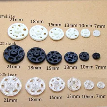 Botões de pressão 10-25mm Prendedores Do Parafuso Prisioneiro de Imprensa de plástico Invisível para Caixa de Presente handmade Scrapbook Artesanato DIY Acessórios de Costura wh(China)