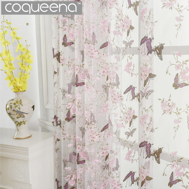Ready Made Custom Butterfly Tulle Curtains for Kitchen Door Window Living Room Bedroom Sheer Voile Yarn Curtains , 1 Panel/PCS
Ready Made Custom Butterfly Tulle Curtains for Kitchen Door Window Living Room Bedroom Sheer Voile Yarn Curtains , 1 Panel/PCS
