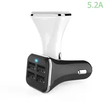 Car 4 USB Ports Universal Intelligent Charger Quick Charge 5V 5.2A Black White With Internal LED Light For iPhone Samsung
Car 4 USB Ports Universal Intelligent Charger Quick Charge 5V 5.2A Black White With Internal LED Light For iPhone Samsung