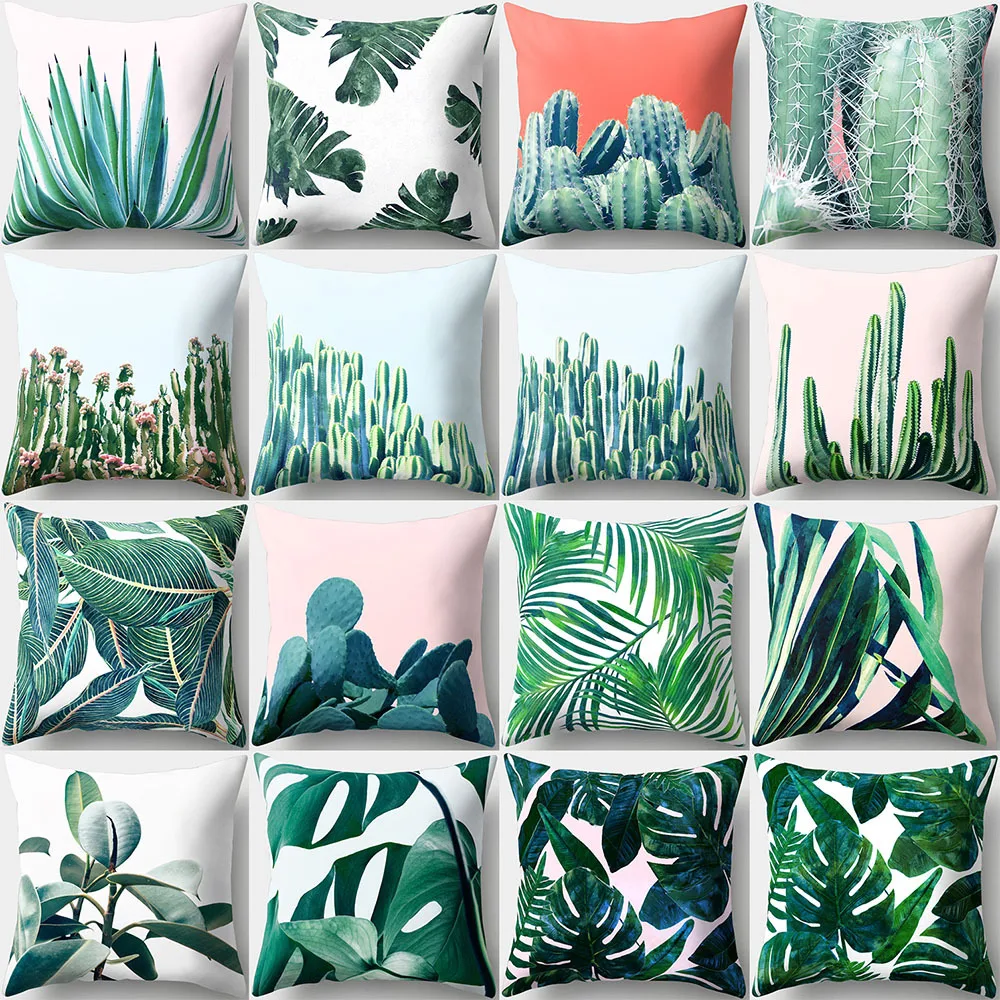 Plant Cushion Cover Tropic Tree Green Throw Pillow Cover Flamingo Bird Decorative Pillows Flower Cushion Cover for Sofa Car
Plant Cushion Cover Tropic Tree Green Throw Pillow Cover Flamingo Bird Decorative Pillows Flower Cushion Cover for Sofa Car